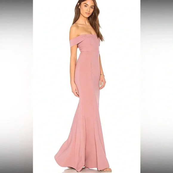 LIKELY NWT Bartoli Nostalgia Rose Off the Shoulder Mermaid Gown Dress - Picture 1 of 13